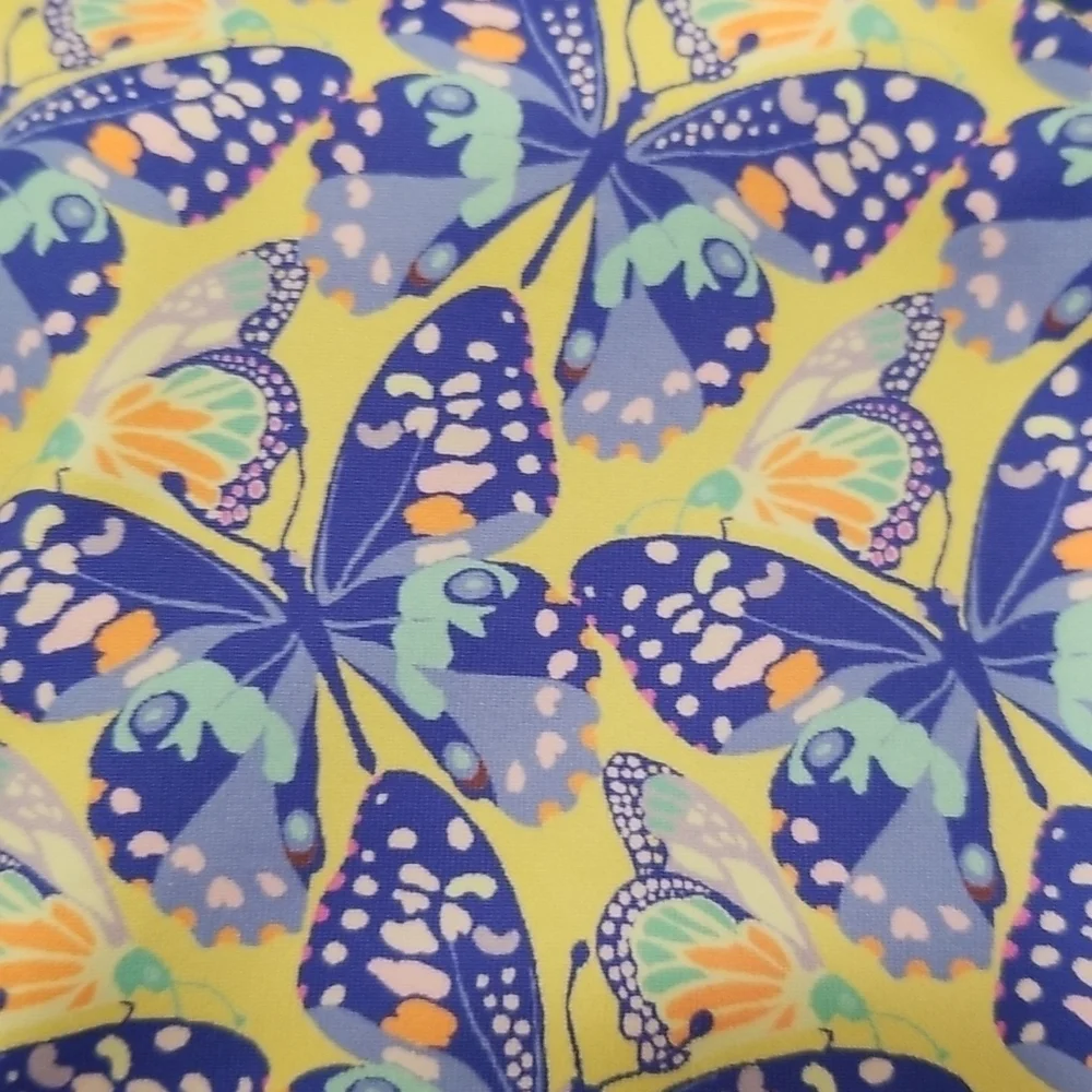 💕FRANKIE'S BIKINIS💕 Falcon Bikini TOP ~ Monarch Butterfly Print Medium M NWT